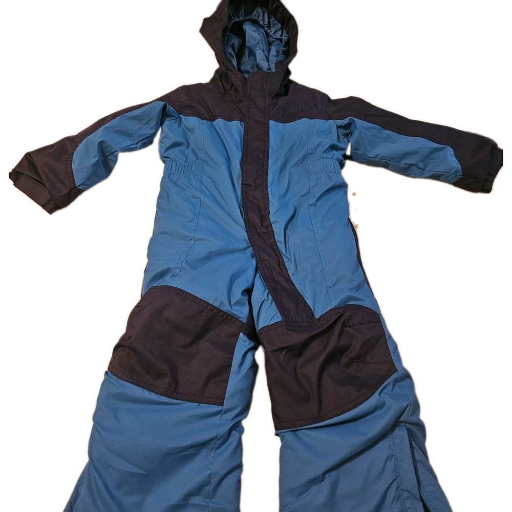 LL Bean Kids Snow Suit Cold-Buster Thinsulate Grow Cuffs Blue Navy 3T
